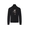 Ralph Lauren Long Sleeve Turtleneck Pullover Embroidered In Black