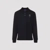Ralph Lauren Long Sleeve Bear Cardigan With Ribbed Cuffs In Blue