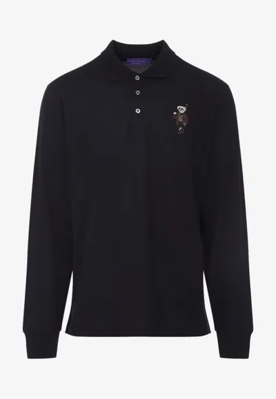 RALPH LAUREN BEAR LONG-SLEEVED POLO T-SHIRT