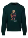 Ralph Lauren Bear-motif Sweatshirt In Green