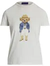 Ralph Lauren Bear Graphic Print Tshirt In White