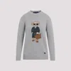 Ralph Lauren Collection Bear Pullover In Gray