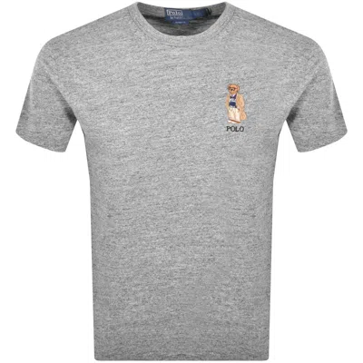 Ralph Lauren Bear T Shirt Grey In Gray