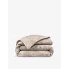Ralph Lauren Beaumont Cotton-sateen Duvet Cover Stone In Neutral