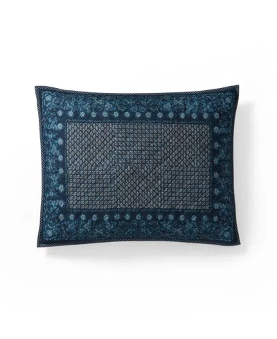 Ralph Lauren Beckett Diamond-stitched Cotton Sham, King In Blue