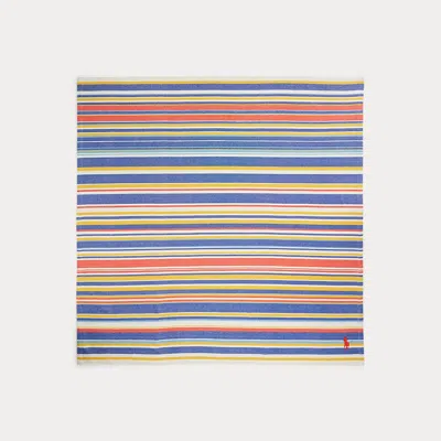 Ralph Lauren Beckwith Striped Beach Blanket In Navy Multi