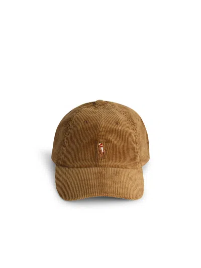 Ralph Lauren Beige Cotton Cap In Brown