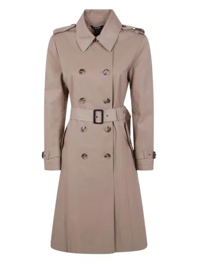 RALPH LAUREN BEIGE DOUBLE-BREASTED COAT