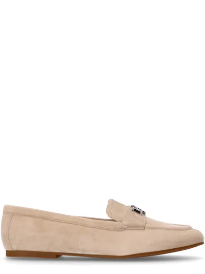 Ralph Lauren Beige Logo Loafers In Neutral