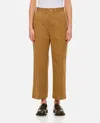 Polo Ralph Lauren High-waisted Cropped Trousers In Beige