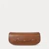 Ralph Lauren Bellport Leather Long-flap Clutch In Brown