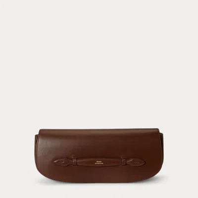 Ralph Lauren Bellport Leather Long-flap Clutch In Brown