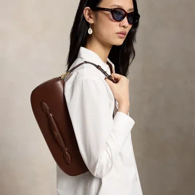 Polo Ralph Lauren Bellport Leather Long-flap Clutch In Acorn In Brown