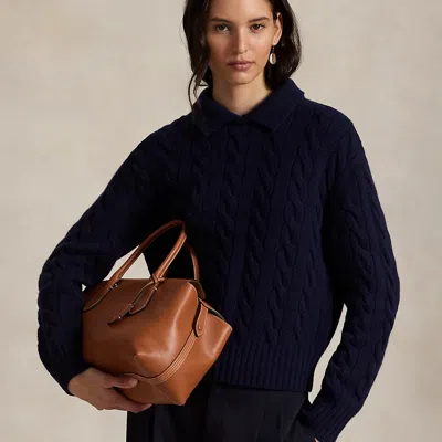 Ralph Lauren Bellport Leather Satchel