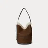 Ralph Lauren Bellport Shearling Sling Bucket Bag