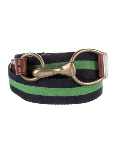 Pre-owned Ralph Lauren Belt Kit In Green