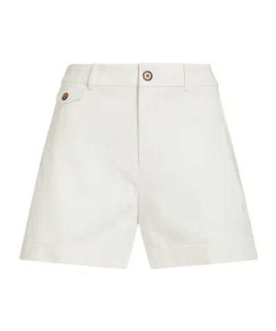 Polo Ralph Lauren Belt-loop Shorts In White