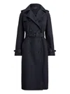 Ralph Lauren Bl Db W Ns44 Lined Coat In Blue
