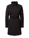 Ralph Lauren Belted Quilted Coat In Black