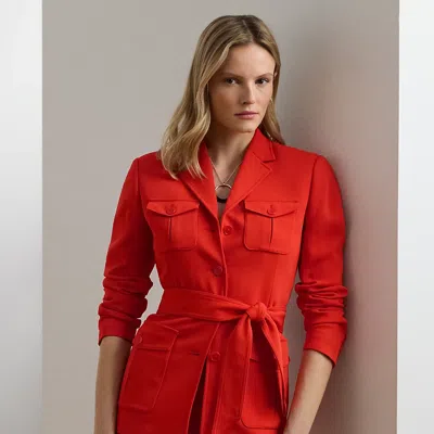 Ralph Lauren Belted Stretch Cady Jacket