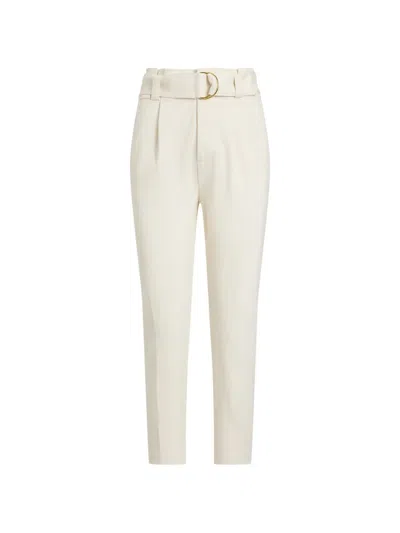 Ralph Lauren Belted Trousers In White