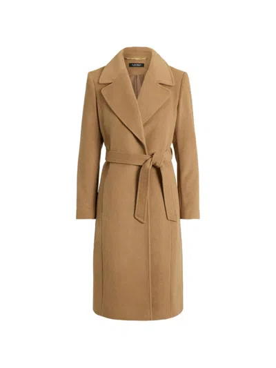 Ralph Lauren Belted Wrap Coat In Brown