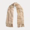 Ralph Lauren Belting-motif & Logo Jacquard Wrap Scarf