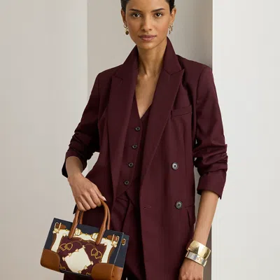 Ralph Lauren Belting-print Small Devyn Tote Bag