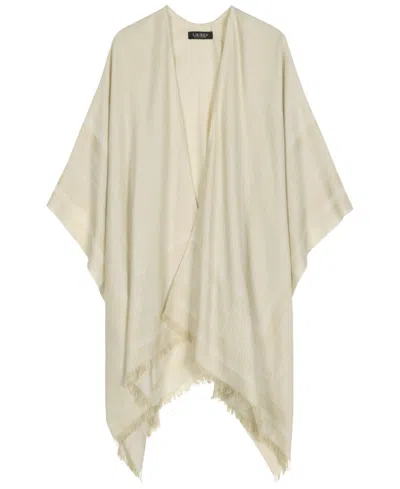 Ralph Lauren Belting Ruana In Neutral