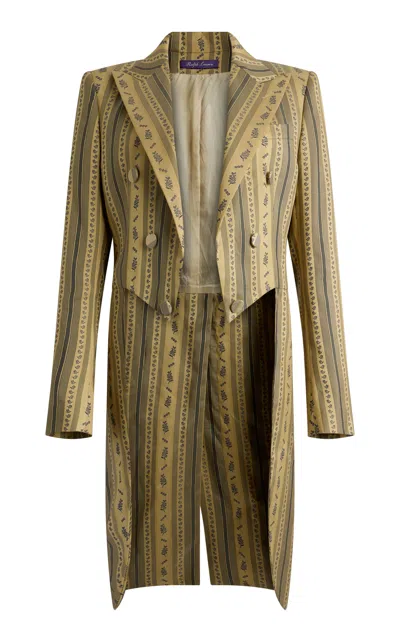Ralph Lauren Bennet Patterned Jacquard Jacket In Green