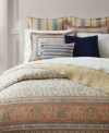 Ralph Lauren Bering Paisley Cotton Percale Comforter Sets In True Cream Multi