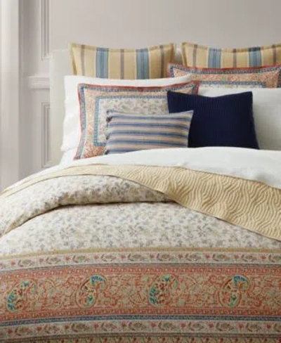 Ralph Lauren Bering Paisley Cotton Percale Comforter Sets In True Cream Multi