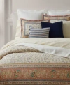 Ralph Lauren Bering Paisley Cotton Percale Duvet Cover Sets In True Cream Multi