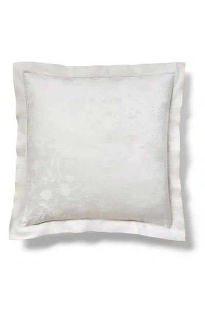 Ralph Lauren Bethany Floral Jacquard Euro Pillow Sham In White