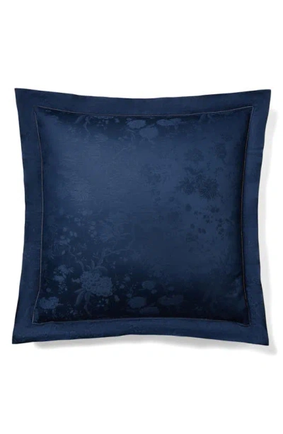 Polo Ralph Lauren Bethany Floral Jacquard Euro Pillow Sham In Polo Navy