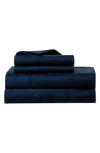 Polo Ralph Lauren Ralph Lauren Bethany Floral Jacquard Fitted Sheet In Polo Navy
