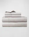 Polo Ralph Lauren Bethany King Jacquard Organic Cotton Fitted Sheet In Platinum