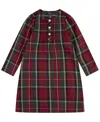 Polo Ralph Lauren Little Girls Pintuck Nightgown Pajama In Polo Red Stewart 2