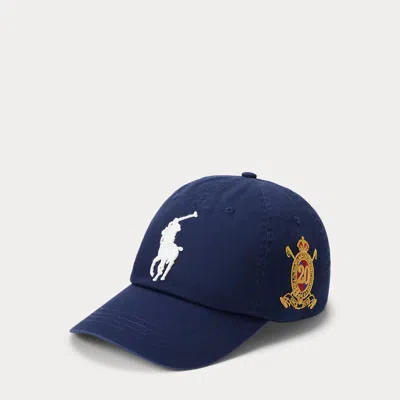 Ralph Lauren Big Pony 20th Anniversary Ball Cap In Blue