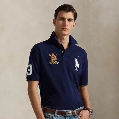 Ralph Lauren Big Pony 20th Anniversary Crest Polo In Blue