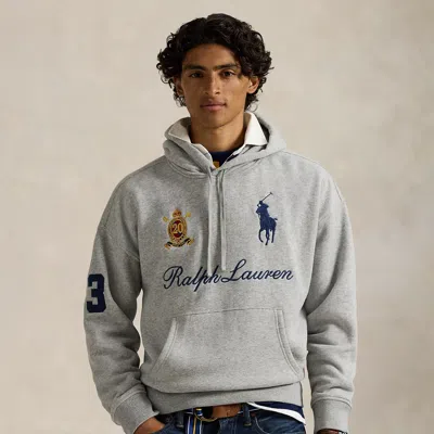 Ralph Lauren Big Pony 20th Anniversary Hoodie In Gray