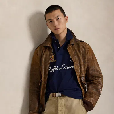 Ralph Lauren Big Pony 20th Anniversary Polo Shirt In Brown