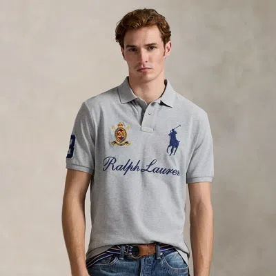 Ralph Lauren Big Pony 20th Anniversary Polo Shirt In Gray
