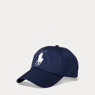 Polo Ralph Lauren Big Pony Chino Ball Cap In Newport Navy In Blue