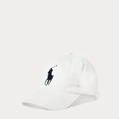 Polo Ralph Lauren Big Pony Chino Ball Cap In White