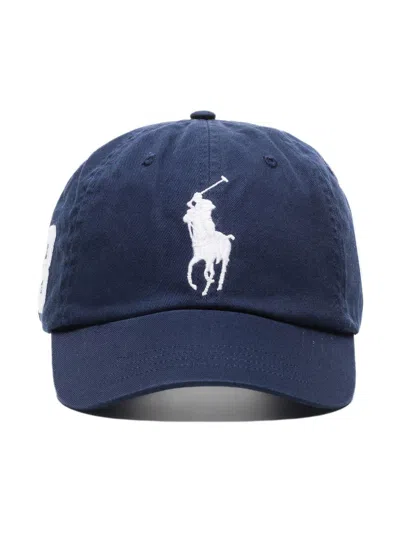 Ralph Lauren Big Pony Chino Cap In Blue