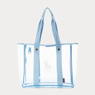 Ralph Lauren Kids' Big Pony Clear Tote & Pouch In Gold