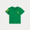 Ralph Lauren Big Pony Cotton Jersey Tee In Green