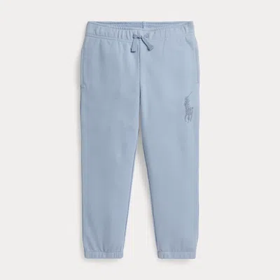 Ralph Lauren Kids' Big Pony French Terry Sweatpant In Estate Blue
