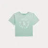 Ralph Lauren Kids' Big Pony Logo Cotton Jersey T-shirt In Green